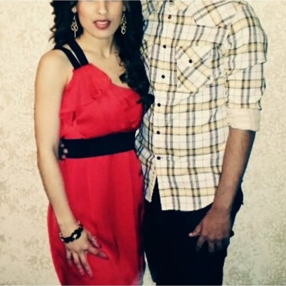 TRIXXI Red Mini Dress 1 - Picture 8 of 9